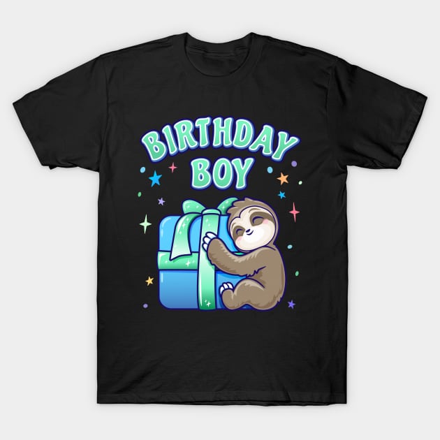 Birthday Boy Sloth Theme T-Shirt by PnJ